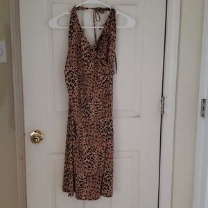 Arden B Leopard Sequin Dress